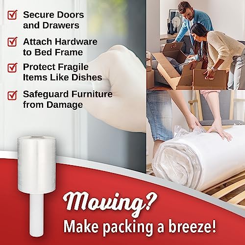 Simply Cool Mini Stretch Wrap 8 Pack 5 Inch 1000 Ft 80 Gauge Shrink Wrap - Image 4