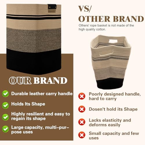Laundry Hamper, 95L Tall Laundry Basket - Image 5
