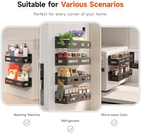 Sevenblue 4-Pack Magnetic Spice Rack - Image 6