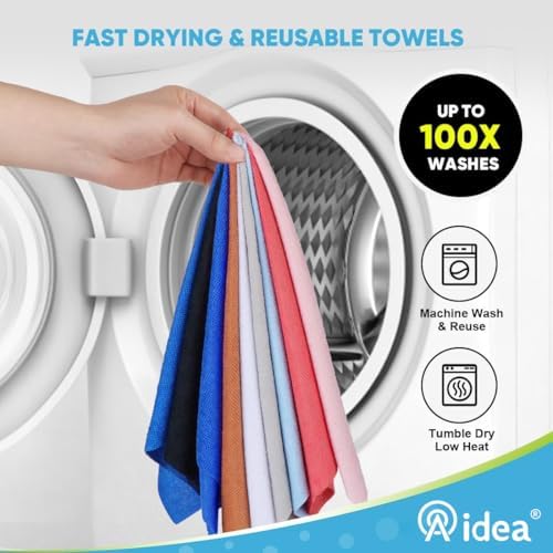AIDEA Microfiber Cleaning Cloth-165 Sheets 3 Roll - Image 6