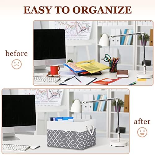 Fab totes Storage Bins 6-Pack, Foldable Storage Baskets - Image 3