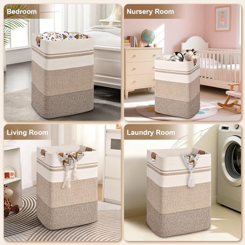 Laundry Hamper, 85L Tall Laundry Basket - Image 5