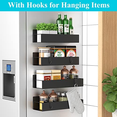 HuggieGems Metal 8 Pack Magnetic Spice Storage Rack Organizer - Image 2
