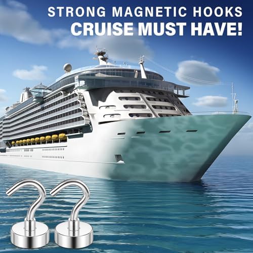 FINDMAG Magnetic Hooks for Cruise Cabins, 30LB+ Magnetic Hooks, 100 Pack - Image 2