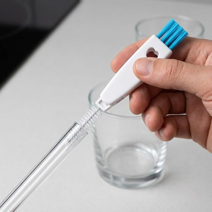 3 in 1 Cup Lid Gap Cleaning Brush Set, Mutipurpose Tiny Silicone Cup Holder - Image 5