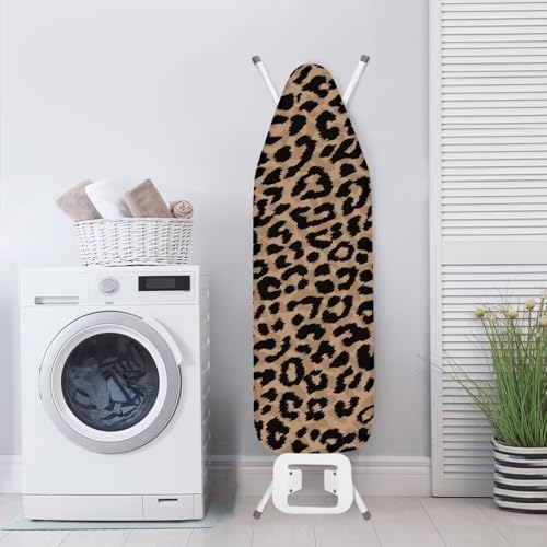 Brown Leopard Print Ironing Board Cover and Pad Soft Cover - Image 3
