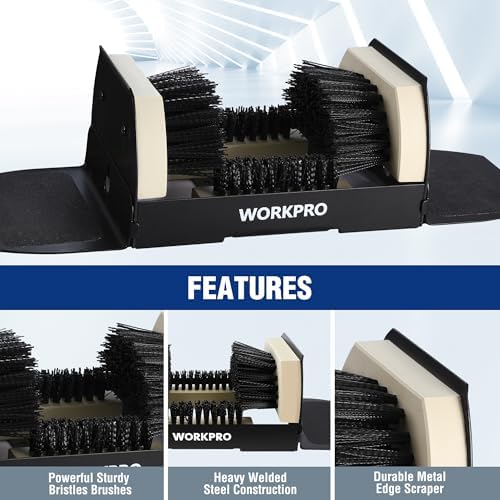 WORKPRO 2 Pack Extra Wide Boot Cleaner, Shoe Brush Scraper Scrubber Outdoor - Image 3
