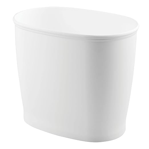 iDesign Slim Plastic Bathroom Trash Can, by iDesign