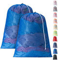 2 Pack Mesh Travel Laundry Bag 28" x 40"Extra Large Dirty Clothes Organizer by Unknown