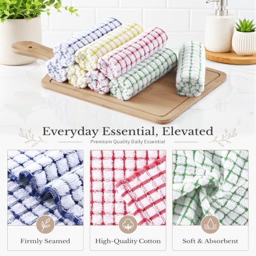 Homaxy 16 Pack Terry Kitchen Dish Cloths - Image 2