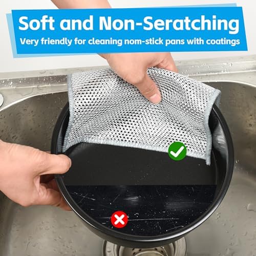36Pack Multipurpose Wire Dishwashing Rags, Upgrade Non Scratch Wire Dishcloth - Image 5