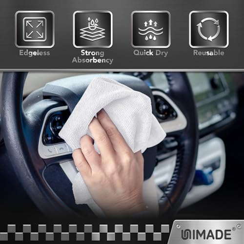 UNIMADE Shop Towels, 800 Pack Commercial Grade Work Rags Microfiber Towels - Image 7