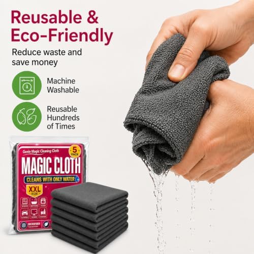 10 Pack Thickened Genie Magic Cleaning Cloth, XXL Microfiber Magic Cloth - Image 2