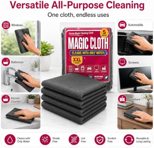 15 Pack Thickened Genie Magic Cleaning Cloth, XXL Microfiber Magic Cloth - Image 7