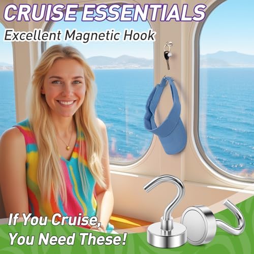 200 Pack Magnetic Hooks for Cruise Cabins 30lbs Heavy Duty Magnet - Image 4
