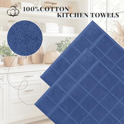 Homaxy 100% Cotton Kitchen Towels 18"x28", 4 Pack Dish Towels - Image 3