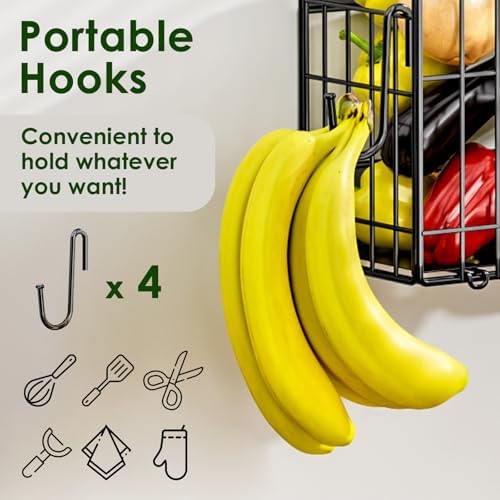 2 Pack Magnetic Shelf for Fridge, Fruit Potato & Onion Storage Bins - Image 5