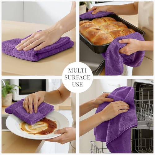 Homaxy 100% Cotton Kitchen Towels 18"x28", 6 Pack Dish Towels - Image 5