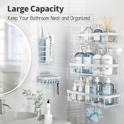 Liuoud 10 Pack Shower Caddy for Inside shower - Image 3