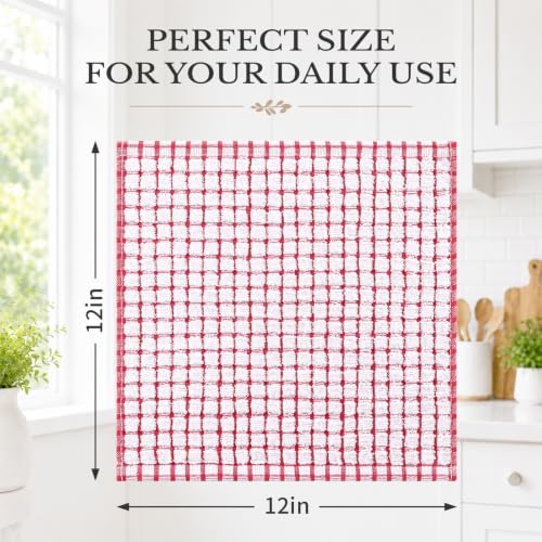 Homaxy 8 Pack Terry Kitchen Dish Cloths - Image 3