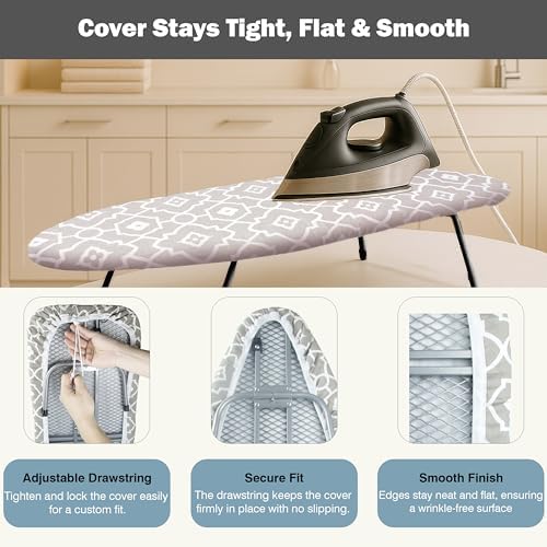 UniSimp Small Ironing Board Cover and Pad 12.5"x30" Small Iron Board Cover - Image 4