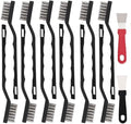 24 Pcs Mini Stainless Steel Wire Brush Set, Wire Scratch Brush by Unknown