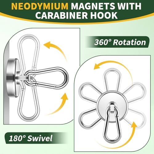 Grtard 12 Pack Magnetic Hooks - Image 4
