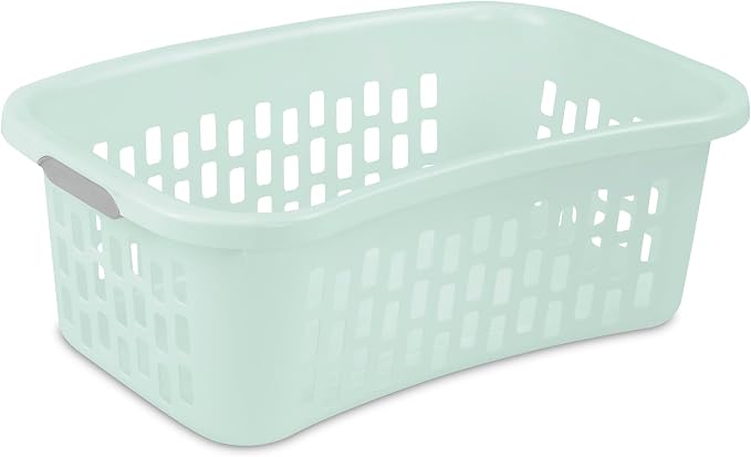 Sterilite 12 Pack HipHold Laundry Basket, Plastic Rectangle Clothes Hamper - Image 8