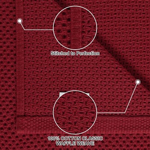 Homaxy 16 Pack 100% Cotton Kitchen Towels and Dishcloths Set - Image 2