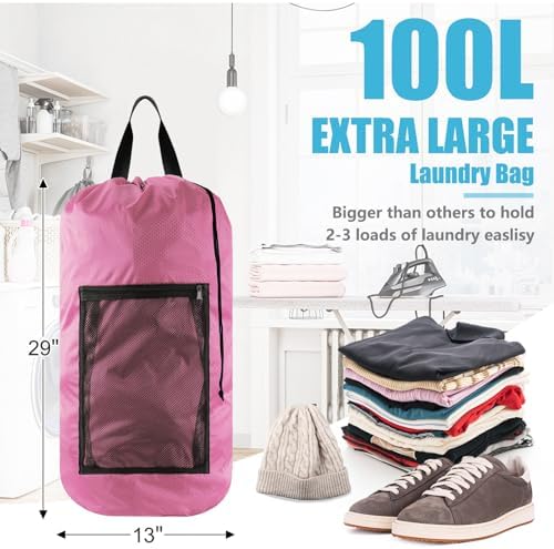 Olosar Laundry Bag Backpack, Extra Large Travel Laundry Bag - Image 4