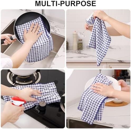 Kitinjoy Cotton 6 Pack Terry Kitchen Towels - Image 4