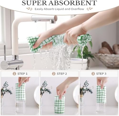 Homaxy 8 Pack Terry Kitchen Dish Cloths - Image 4