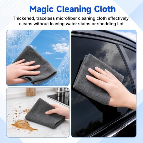 6PCS Genie Magic Cleaning Cloth, Microfiber Cleaning Cloths, Reusable Cleaning - Image 2