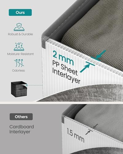 SONGMICS Storage Cubes, 13-Inch Foldable Closet Organizers - Image 3