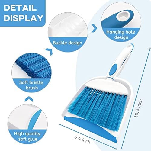 Dust pan, Mini Dustpan and Brush Set, Small Broom and Dustpan Set, Small Hand - Image 5