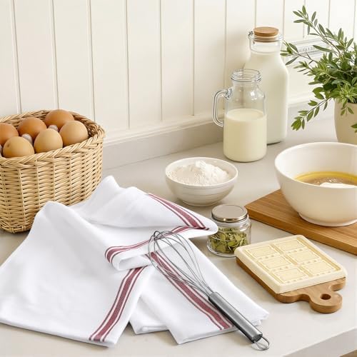 Homaxy 100% Ring Spun Cotton Kitchen Towels 6 Pack - Image 6