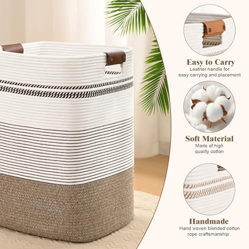 Laundry Hamper, 95L Tall Laundry Basket - Image 6