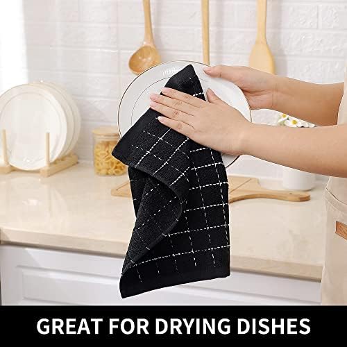 Homaxy 100% Cotton Terry Kitchen Dish Cloths, 4 Pack - Image 4
