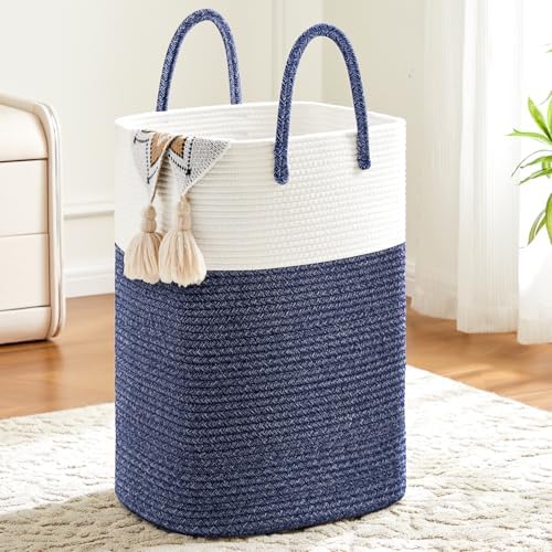 Artfeel Laundry Basket, Woven Cotton Rope Laundry Hamper, 60L Versatile Storage by Artfeel