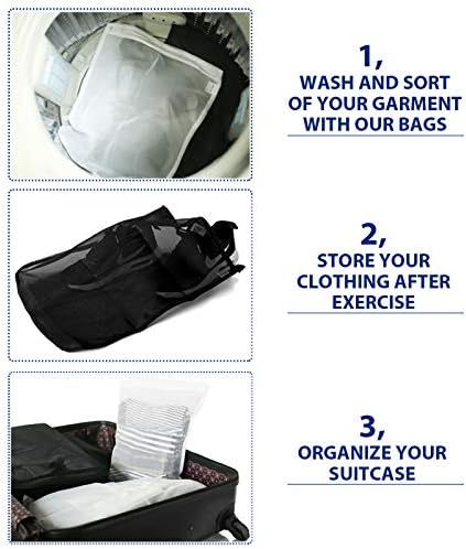 TENRAI 3 Pack Delicates Laundry Bags, Bra Fine Mesh Wash Bag, Use YKK Zipper - Image 7