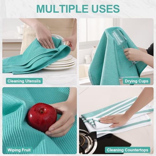 Homaxy Cotton 380 GSM Premium Kitchen Towels, 6 Pack - Image 4