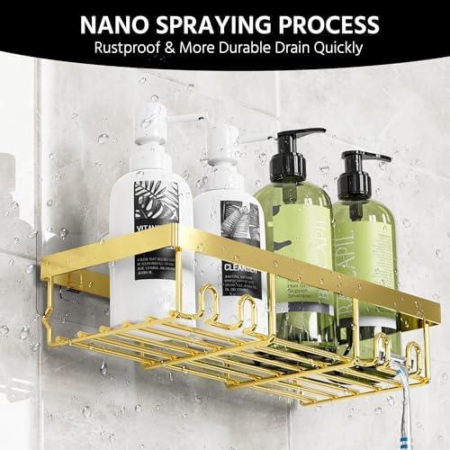 Moforoco 3-Pack Shower Caddy Basket Shelf - Image 6