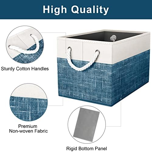 Fab totes Storage Bins 4-Pack, Foldable Storage Baskets - Image 3