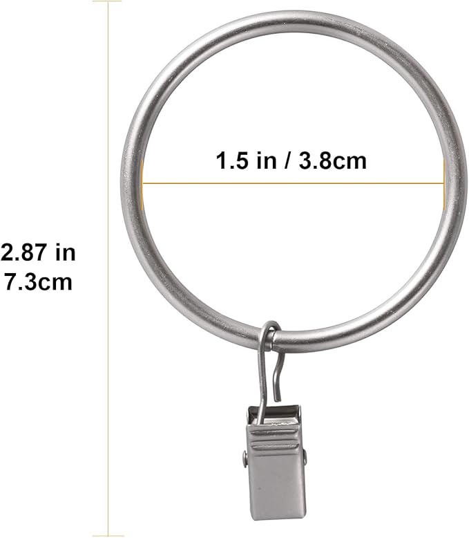 Lansian 20 Pack Curtain Rings - Image 5