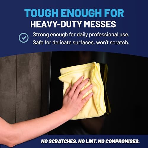 Microfiber Wholesale MW Pro 16x16 Commercial Cleaning Rags - Image 6