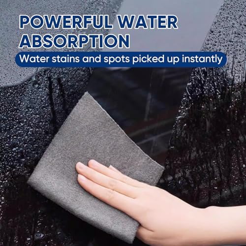 SakerPlus Thickened Magic Cleaning Cloth, 5 Pieces Lint Free Microfiber Cloth - Image 2