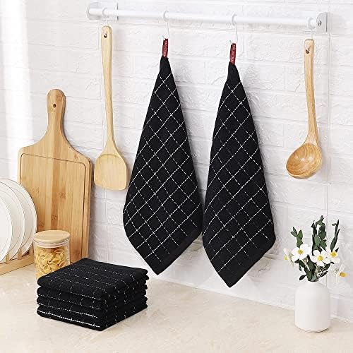 Homaxy 100% Cotton Terry Kitchen Dish Cloths, 4 Pack - Image 6
