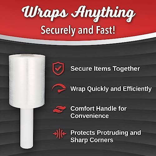 Simply Cool Mini Stretch Wrap 8 Pack 5 Inch 1000 Ft 80 Gauge Shrink Wrap - Image 5