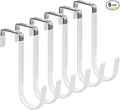 FYY Over the Door Hooks, Single-Hanger 6 Pack, Fits Doors 1 3/8" White | Heavy by FYY