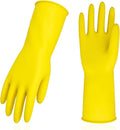 Vgo... Latex Reusable Household Gloves, Cleaning Gloves, Long Cuff | yellow by Vgo